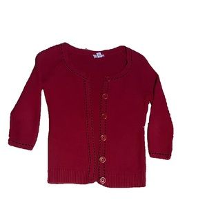 LOFT red cardigan with thick stitching 🍓
